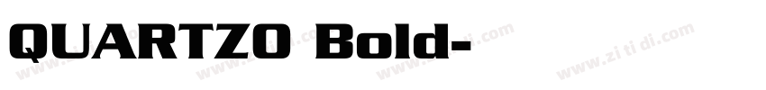 QUARTZO Bold字体转换